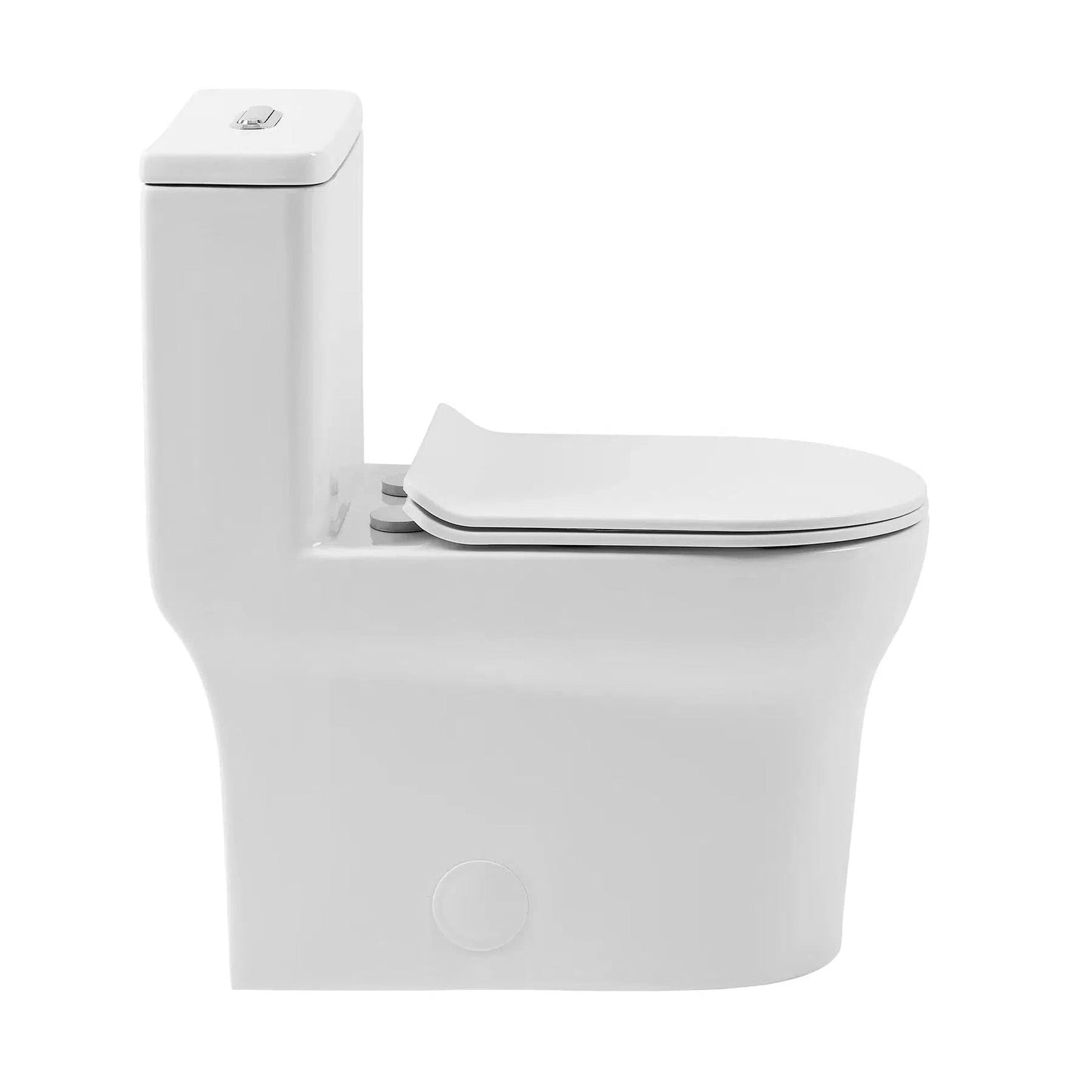 Swiss Madison Burdon 15" x 30" One-Piece Glossy White Elongated Floor-Mounted Toilet With 1.1/1.6 GPF