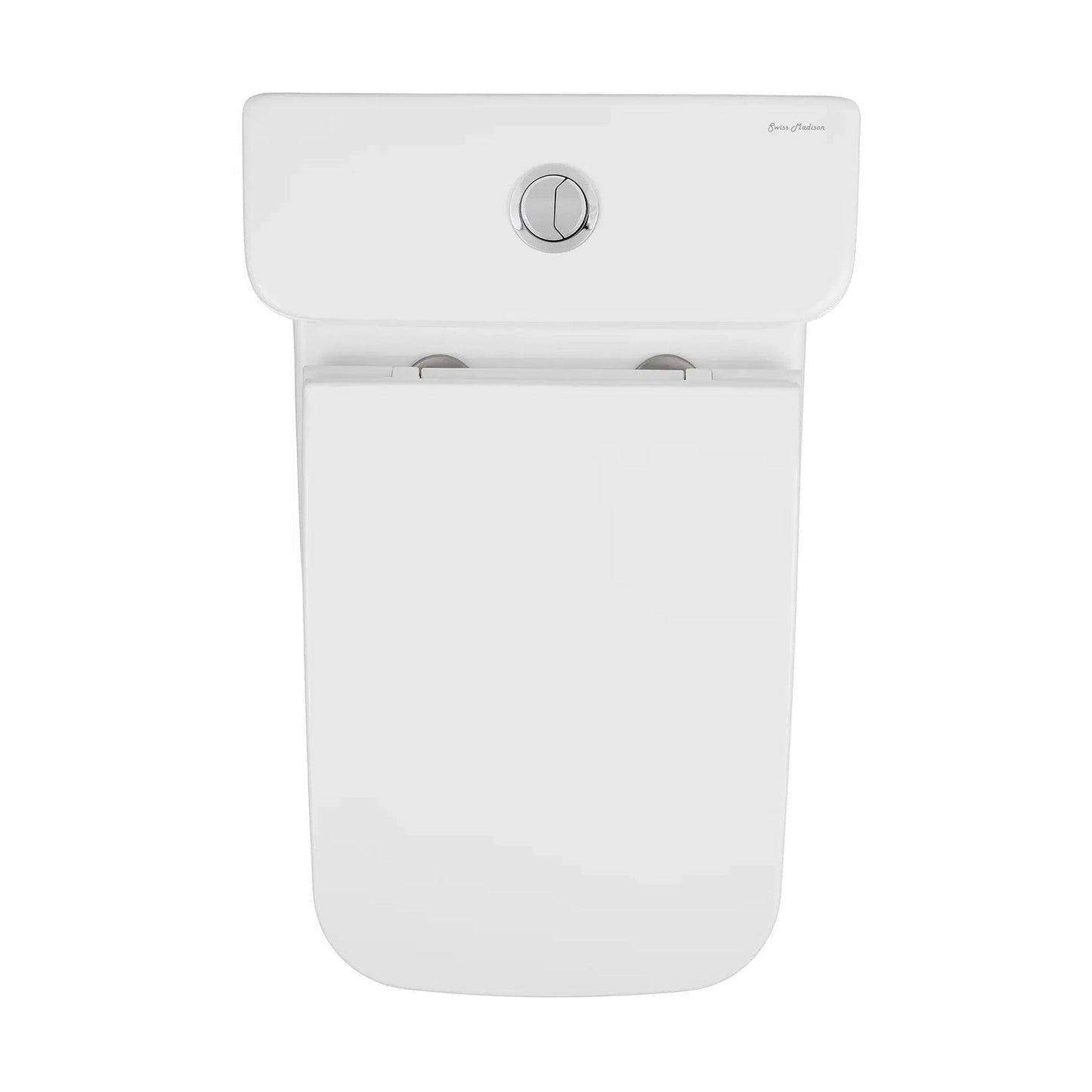 Swiss Madison Carré 15" x 30" One-Piece Glossy White Elongated Square Floor-Mounted Toilet With 1.1/1.6 GPF