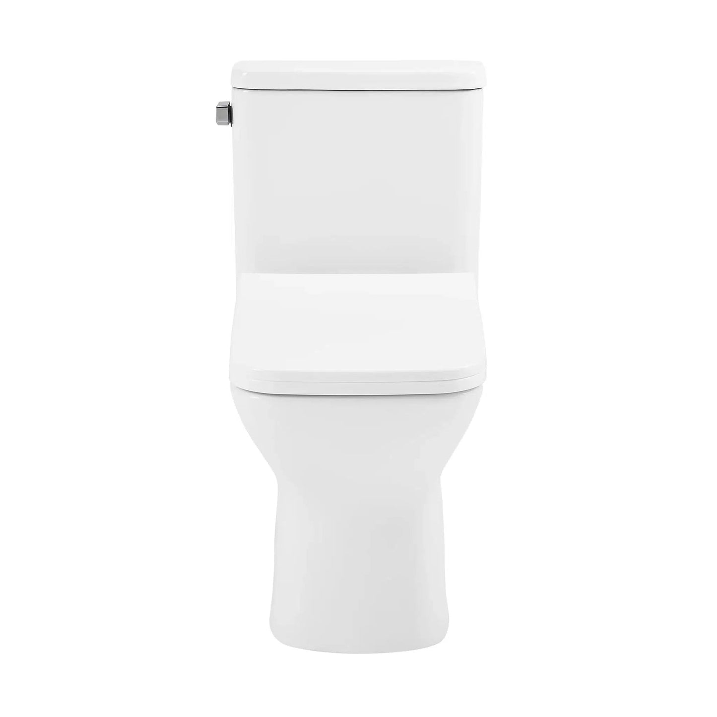 Swiss Madison Carre 15" x 30" One Piece White Elongated Square Floor-Mounted Toilet With 1.27 GPF