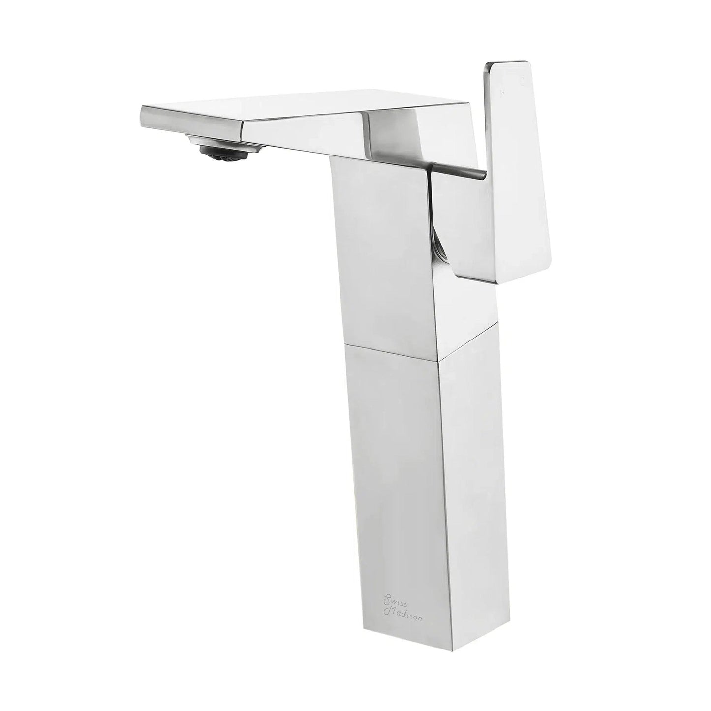 Swiss Madison Carré 9" Chrome Single Hole Bathroom Faucet With Flow Rate of 1.2 GPM