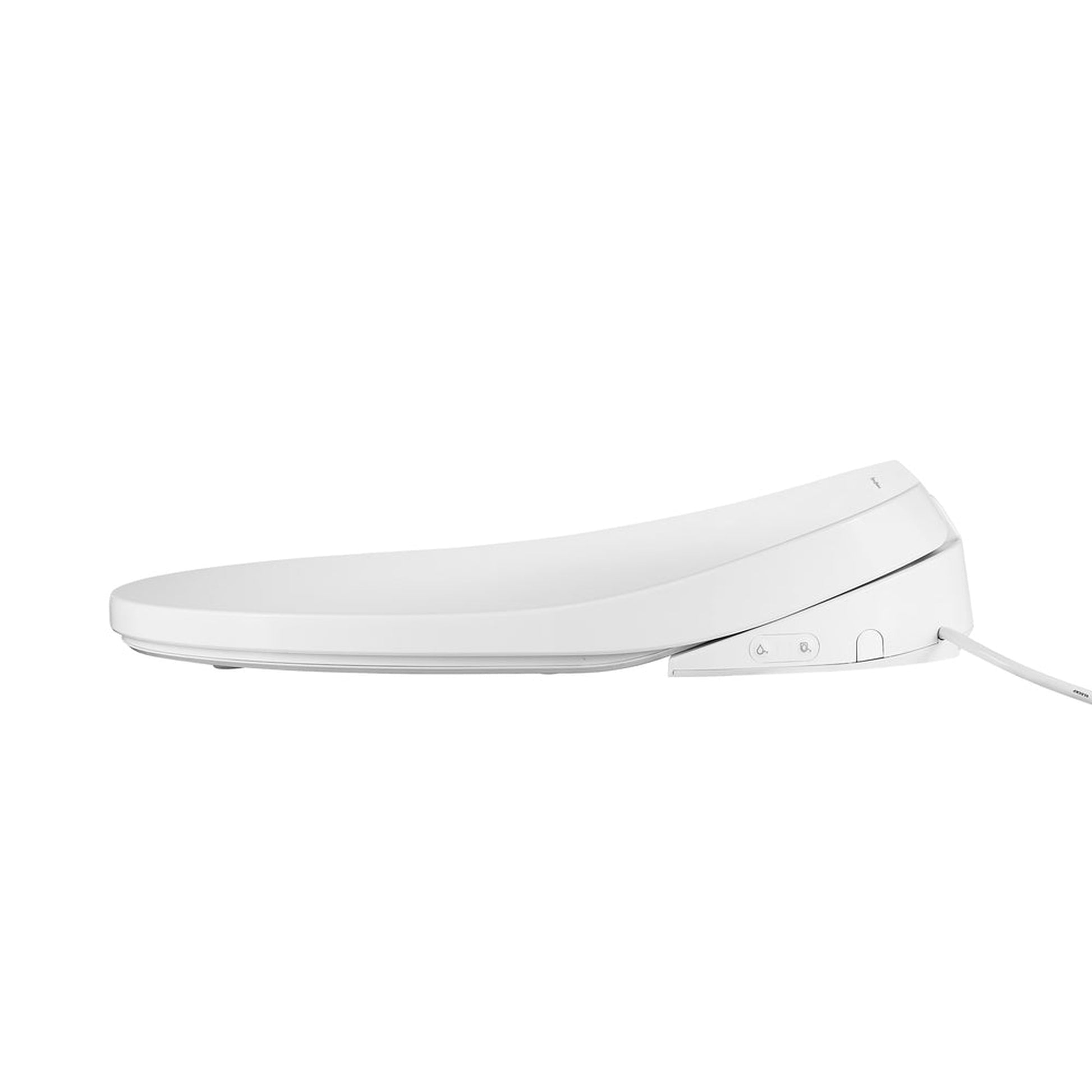 Swiss Madison Cascade 15" White Closed Front Elongated Smart Toilet Seat Bidet With Lid