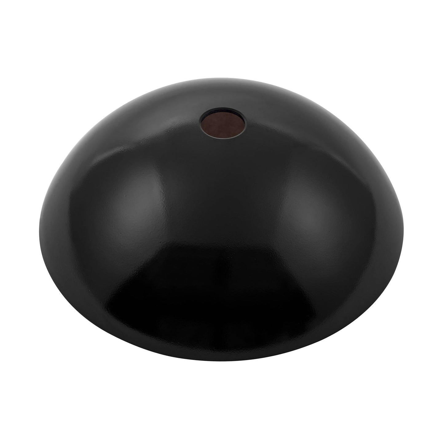 Swiss Madison Cascade 17" x 17" Ember Red Round Tempered Glass Vessel Bathroom Sink With Waterfall Faucet