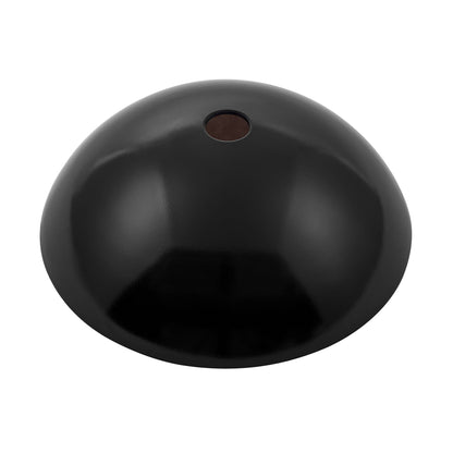 Swiss Madison Cascade 17" x 17" Ember Red Round Tempered Glass Vessel Bathroom Sink With Waterfall Faucet