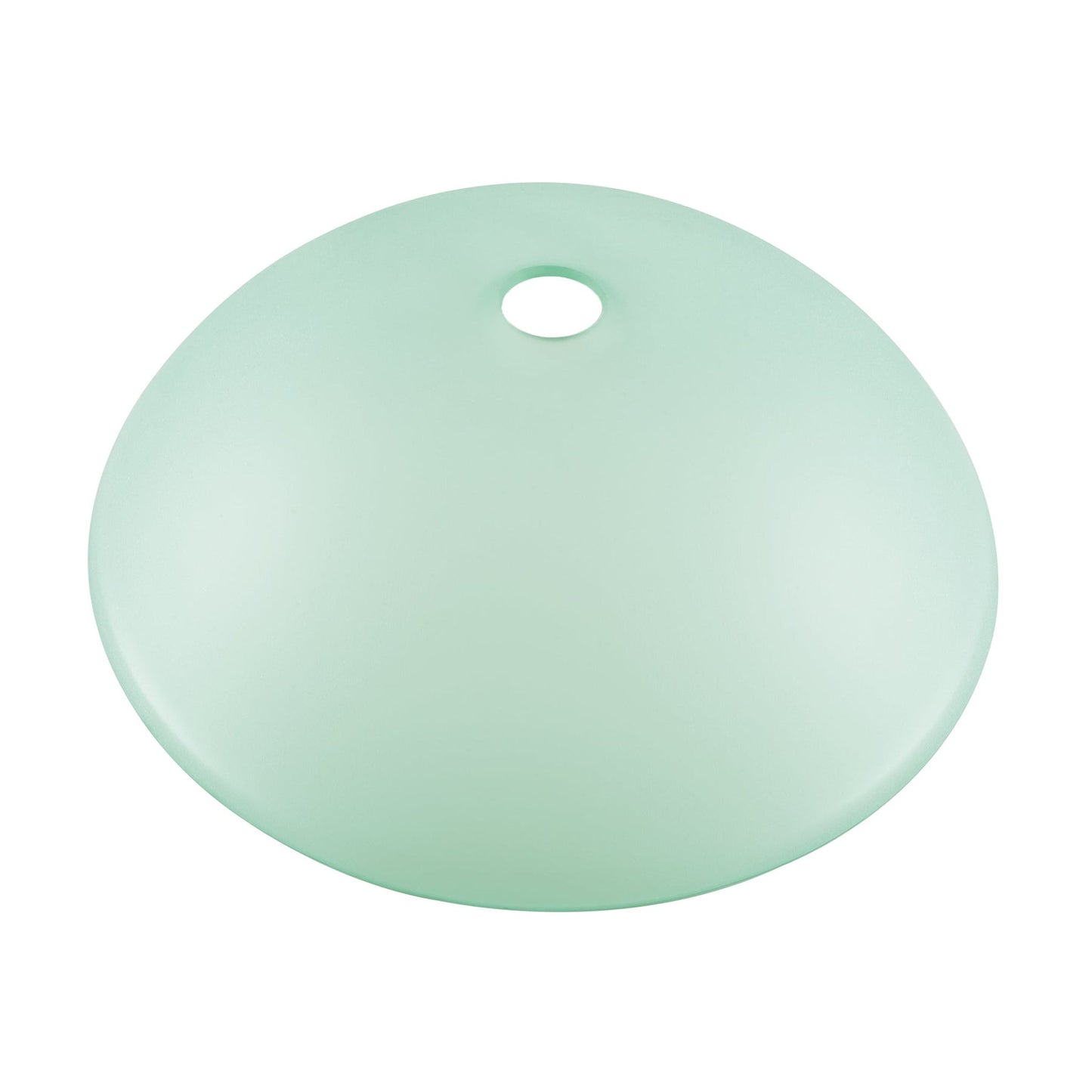 Swiss Madison Cascade 17" x 17" Frost Round Tempered Glass Vessel Bathroom Sink With Waterfall Faucet