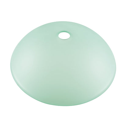 Swiss Madison Cascade 17" x 17" Frost Round Tempered Glass Vessel Bathroom Sink With Waterfall Faucet