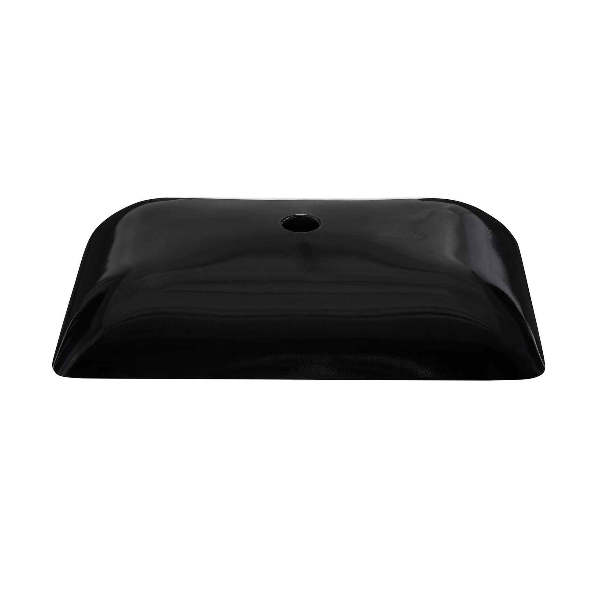 Swiss Madison Cascade 22" x 14" Ember Red Rectangular Tempered Glass Vessel Bathroom Sink With Waterfall Faucet