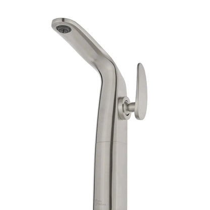 Swiss Madison Château 12" Brushed Nickel Single Hole Bathroom Faucet With Flow Rate of 1.2 GPM