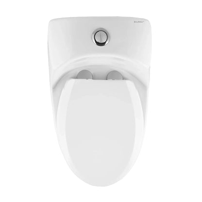 Swiss Madison Château 16" x 24" One-Piece Glossy White Elongated Floor-Mounted Toilet With 1.1/1.6 GPF