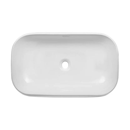 Swiss Madison Château 28" x 16" White Rectangle Ceramic Vessel Bathroom Sink