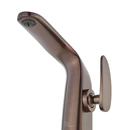 Swiss Madison Château 7" Oil Rubbed Bronze Single Hole Bathroom Faucet With Flow Rate of 1.2 GPM