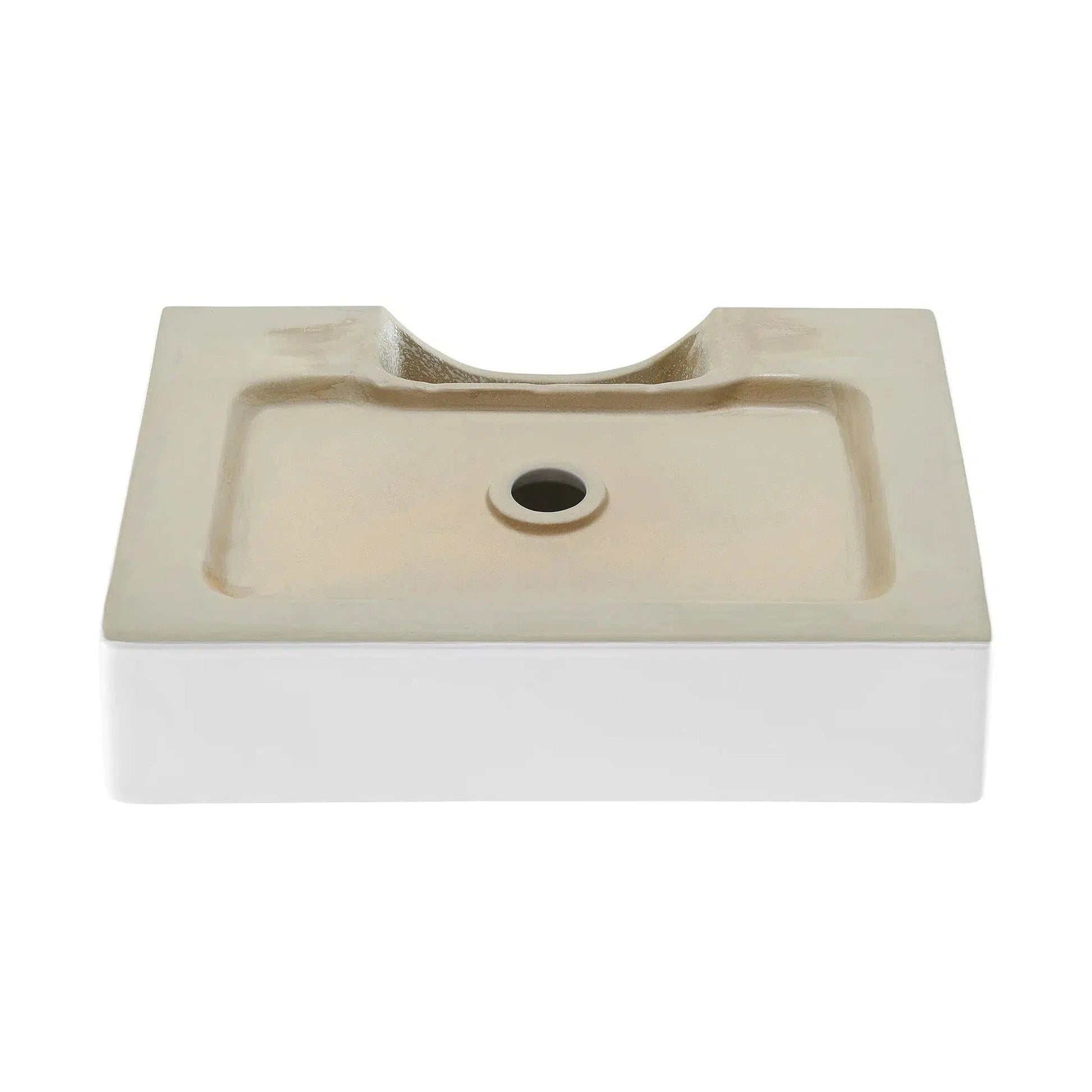 Swiss Madison Claire 21" x 14" White Rectangle Ceramic Vessel Bathroom Sink