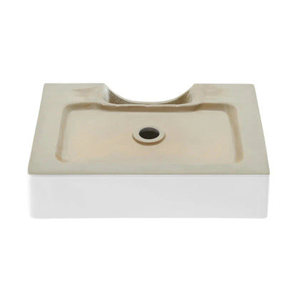 Swiss Madison Claire 21" x 14" White Rectangle Ceramic Vessel Bathroom Sink