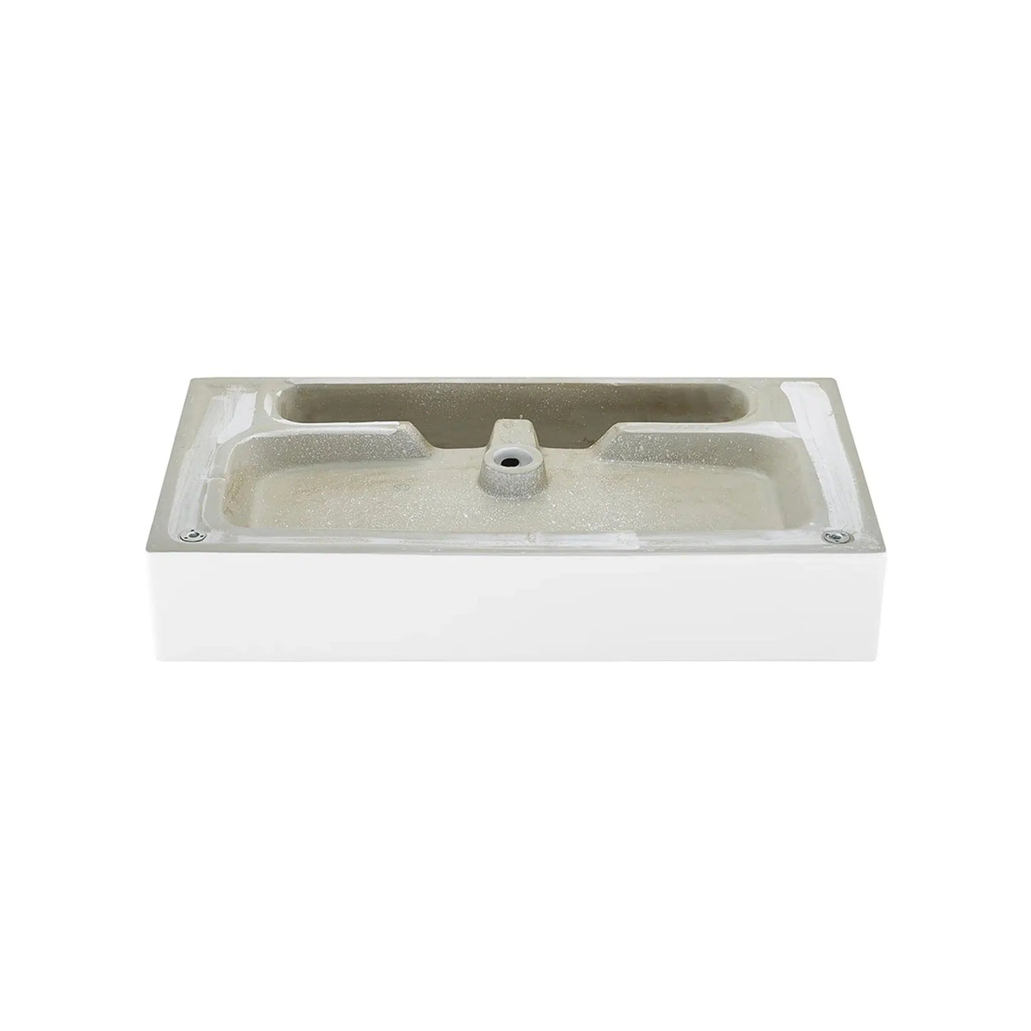 Swiss Madison Claire 30" x 35" Wall-Mounted Console Sink With White Basin and Chrome Legs