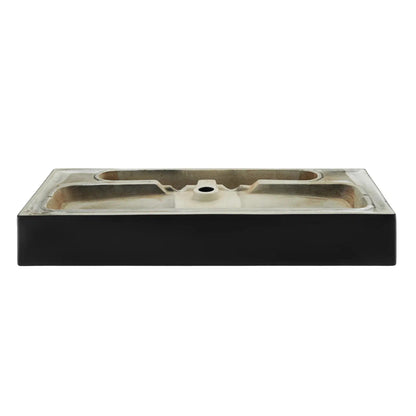 Swiss Madison Claire 40" x 35" Wall-Mounted Console Sink With Matte Black Basin and Black Legs
