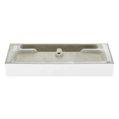 Swiss Madison Claire 40" x 35" Wall-Mounted Console Sink With White Basin and Chrome Legs