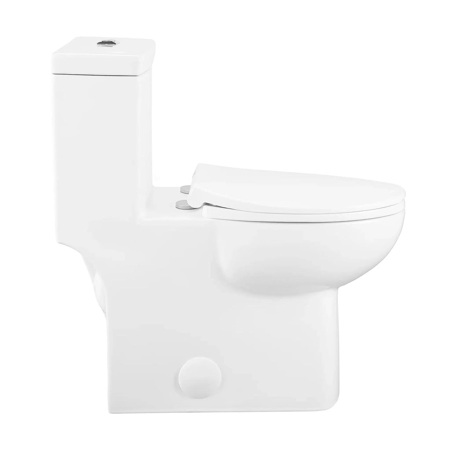 Swiss Madison Classé 15" x 30" One-Piece Glossy White Elongated Floor-Mounted Toilet With 1.1/1.6 GPF