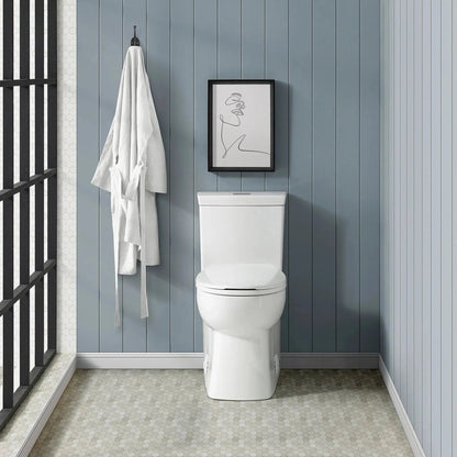 Swiss Madison Classé 15" x 30" One-Piece Glossy White Elongated Floor-Mounted Toilet With 1.1/1.6 GPF