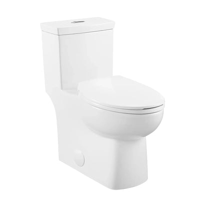 Swiss Madison Classé 15" x 30" One-Piece Glossy White Elongated Floor-Mounted Toilet With 1.1/1.6 GPF