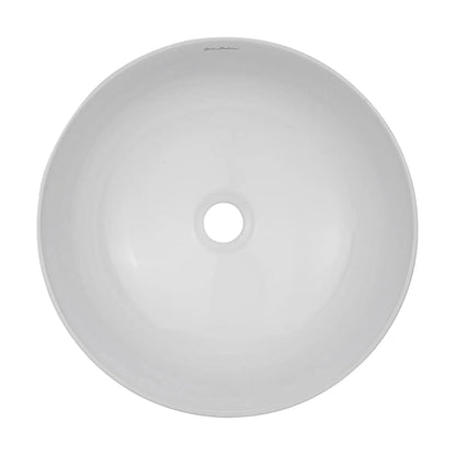 Swiss Madison Classé 16" x 16" Matte Gray Round Ceramic Bathroom Vessel Sink