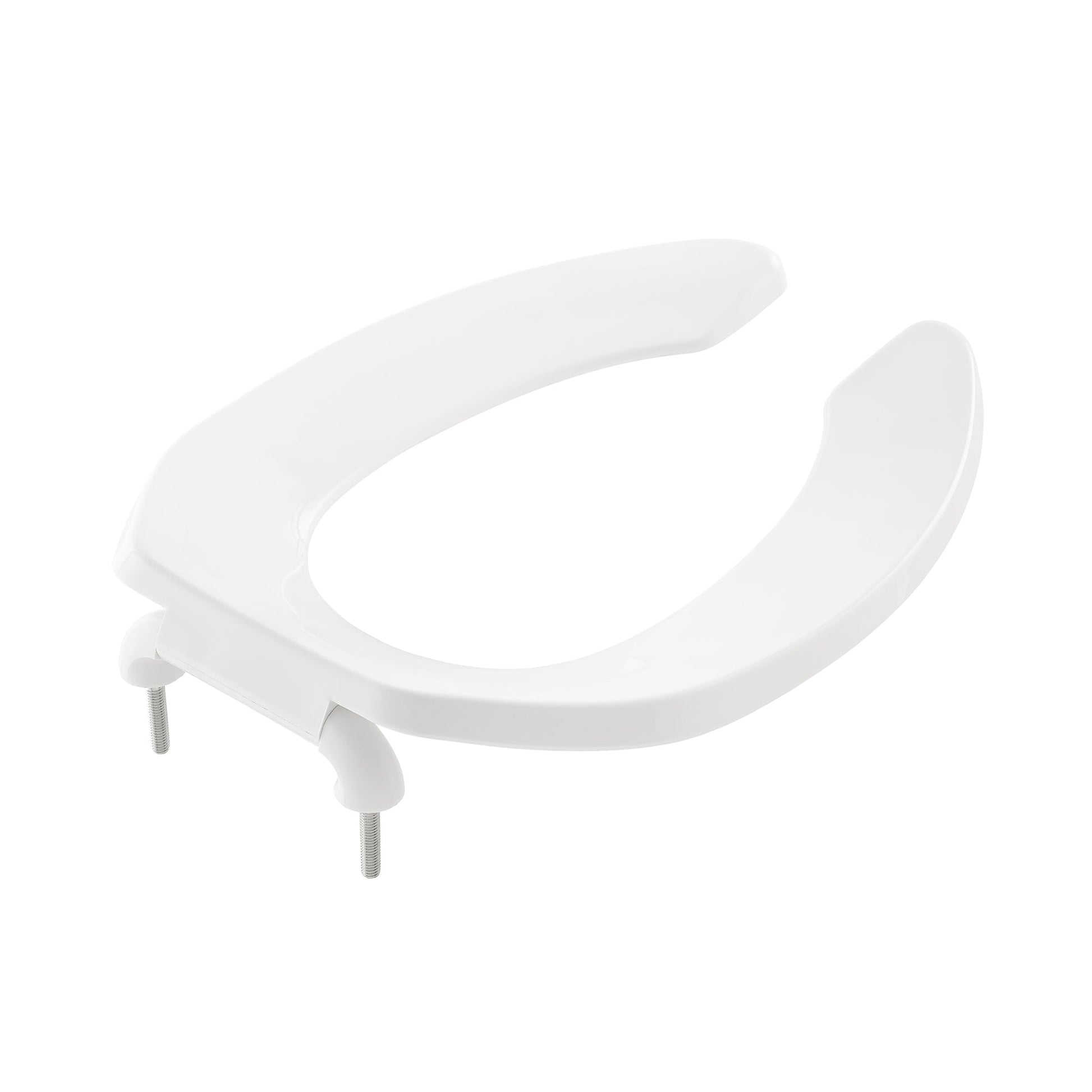 Swiss Madison Commercial Standard 14" White Open Front Elongated Toilet Seat Without Lid