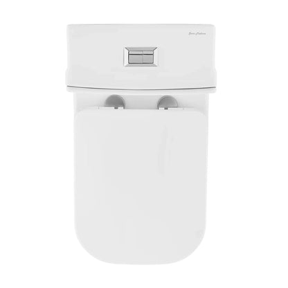 Swiss Madison Concorde 14" x 29" Glossy White One-Piece Elongated Square Floor Mounted Toilet With 1.1/1.6 GPF Dual-Flush Function