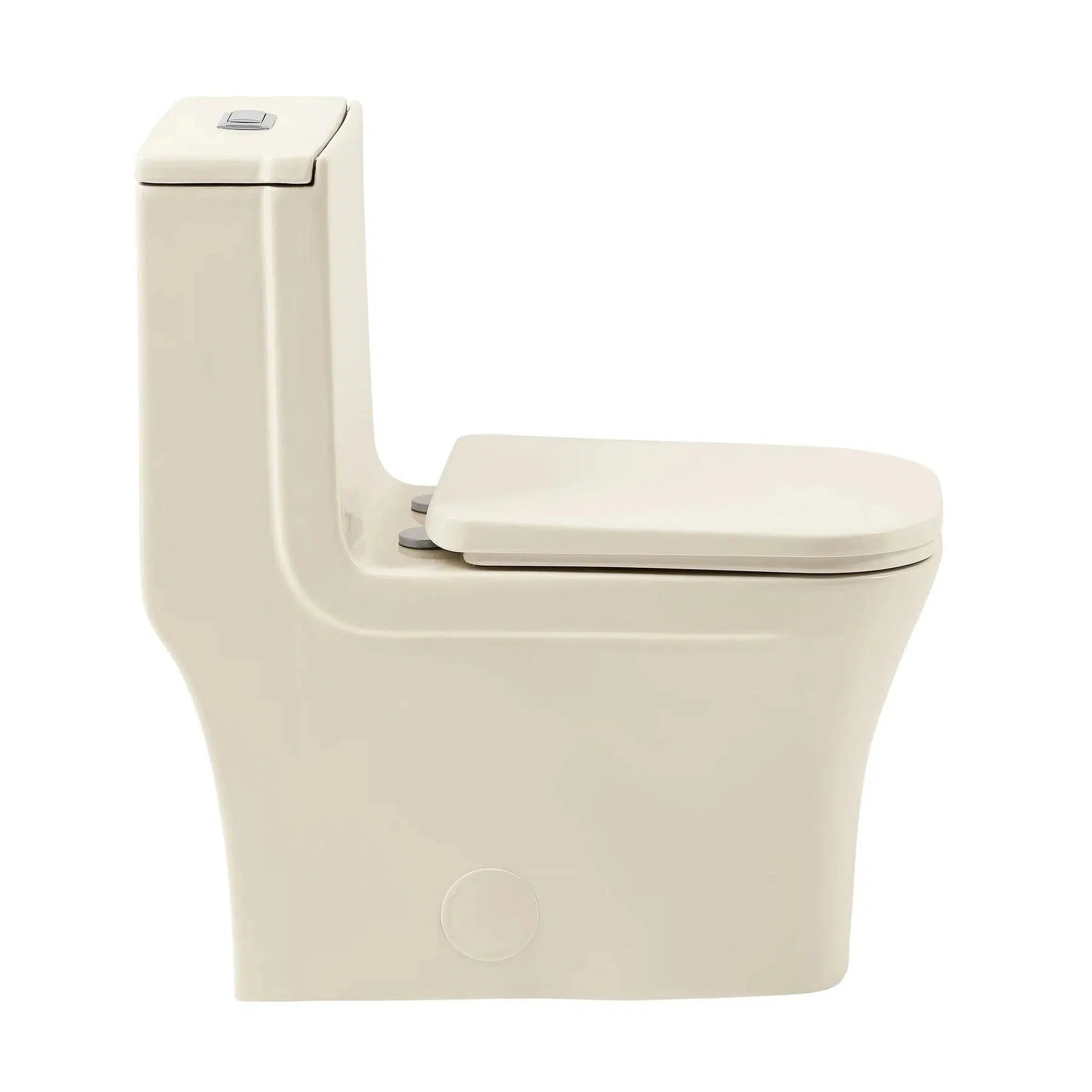 Swiss Madison Concorde 14" x 29" One-Piece Bisque Elongated Square Floor-Mounted Toilet With 1.1/1.6 GPF