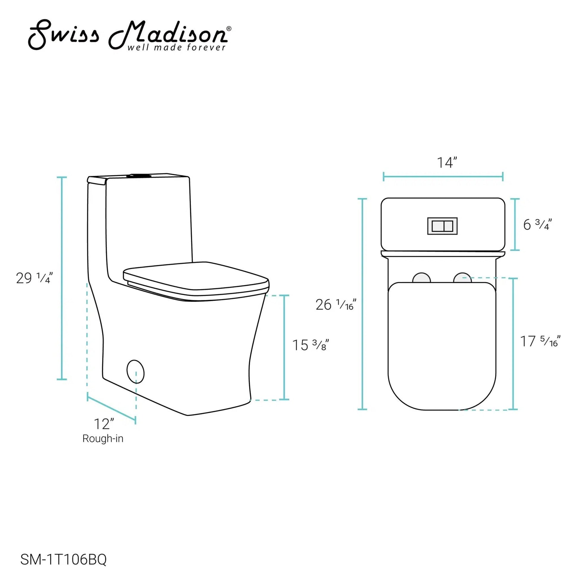 Swiss Madison Sublime Bisque Dual Flush Elongated Standard Height Soft  Close Toilet 12-in Rough-In 1.28-GPF at