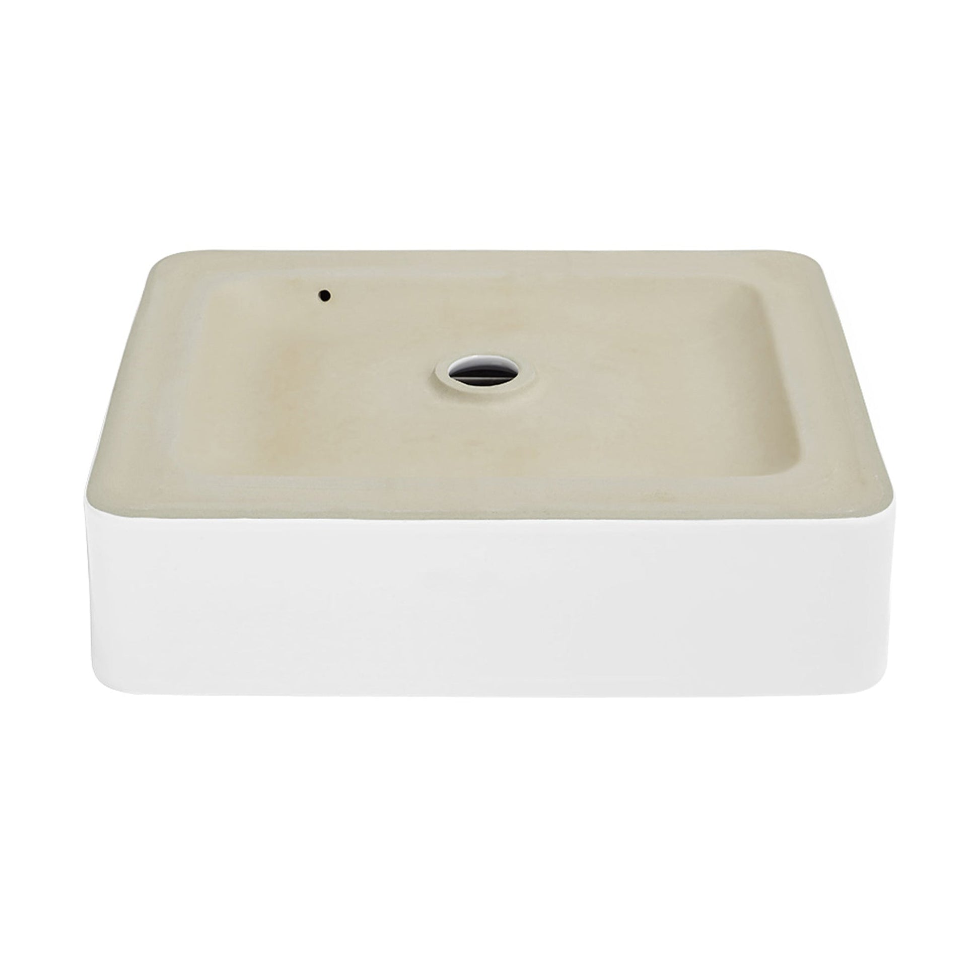 Swiss Madison Concorde 19" x 14" White Rectangle Ceramic Bathroom Vessel Sink