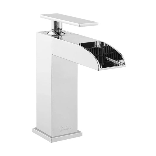 Swiss Madison Concorde 7" Single-Handle Chrome Waterfall Bathroom Faucet With 1.2 GPM Flow Rate