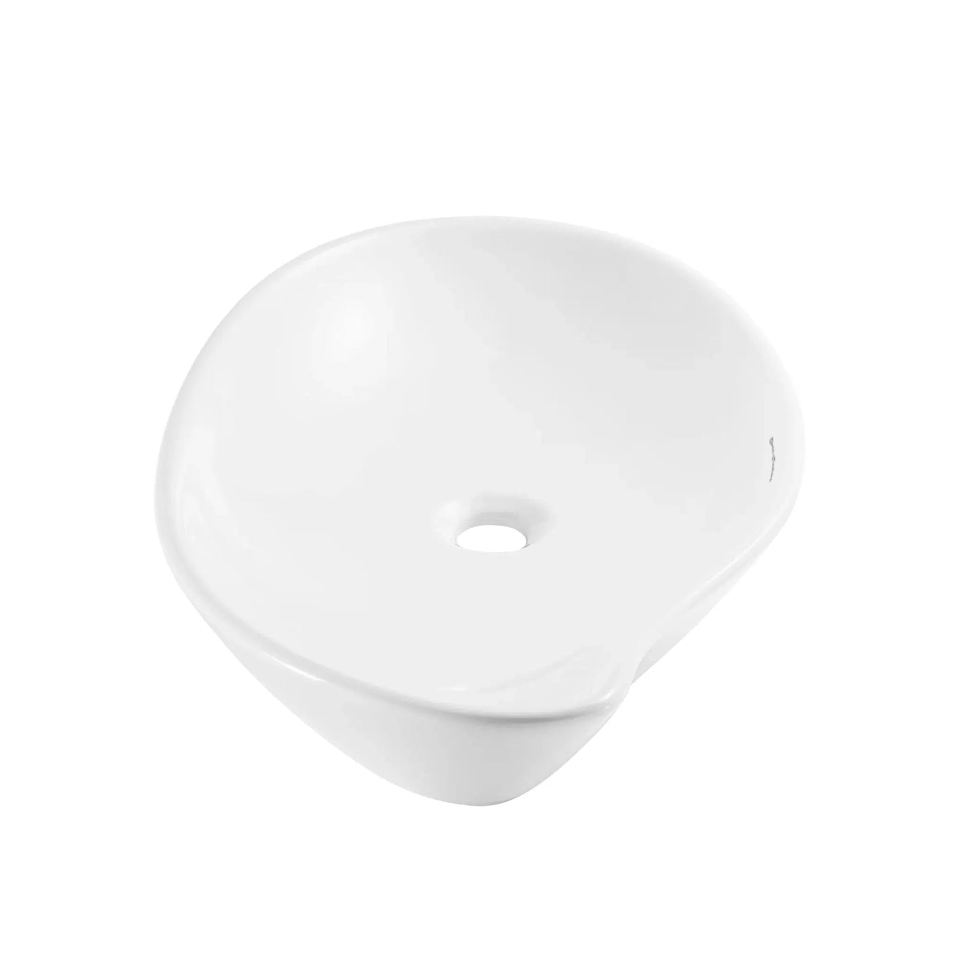 Swiss Madison Daxton 26" x 16" White Irregular Ceramic Vessel Bathroom Sink