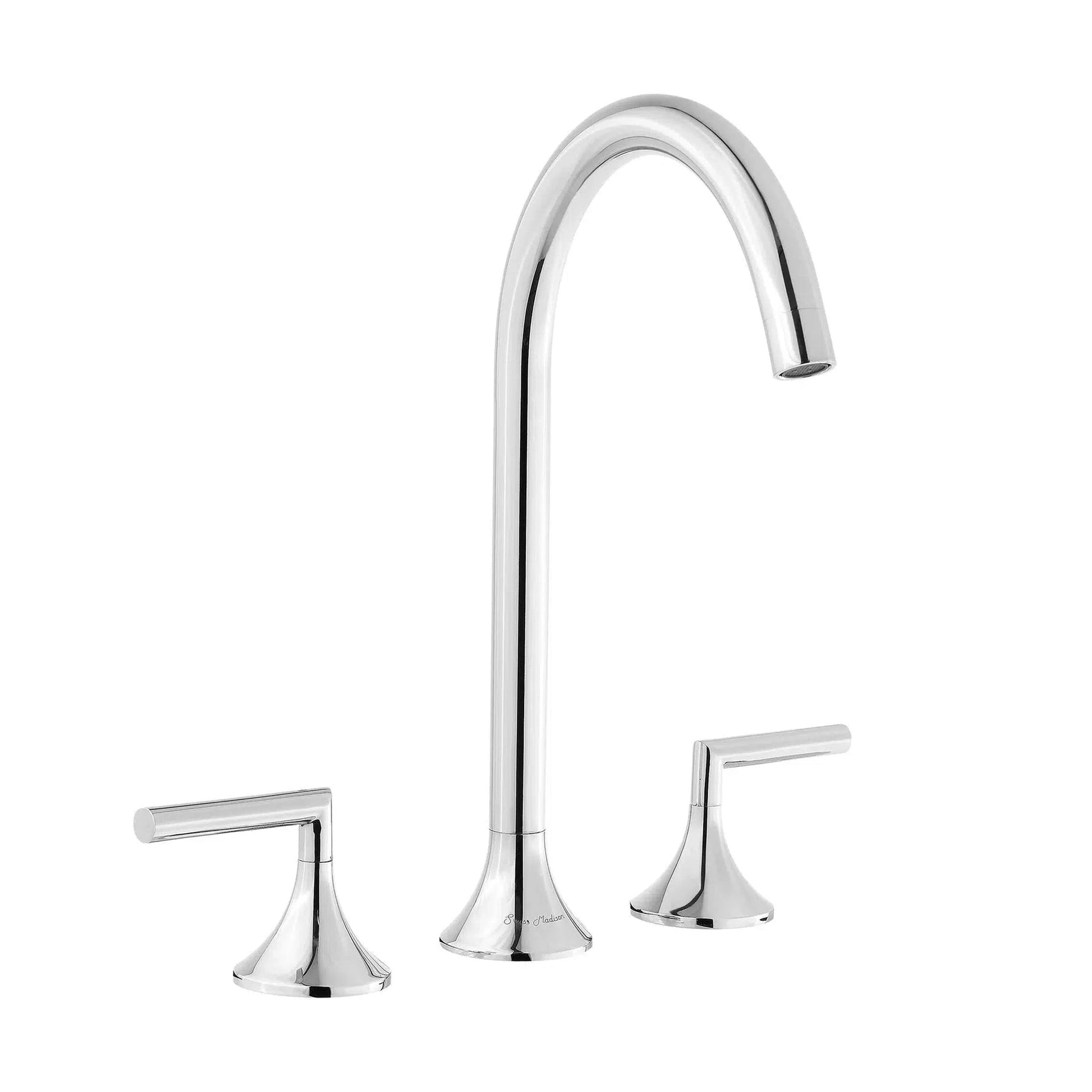 Swiss Madison Daxton 8" Chrome Widespread Bathroom Faucet With Bar Handles and 1.2 GPM Flow Rate