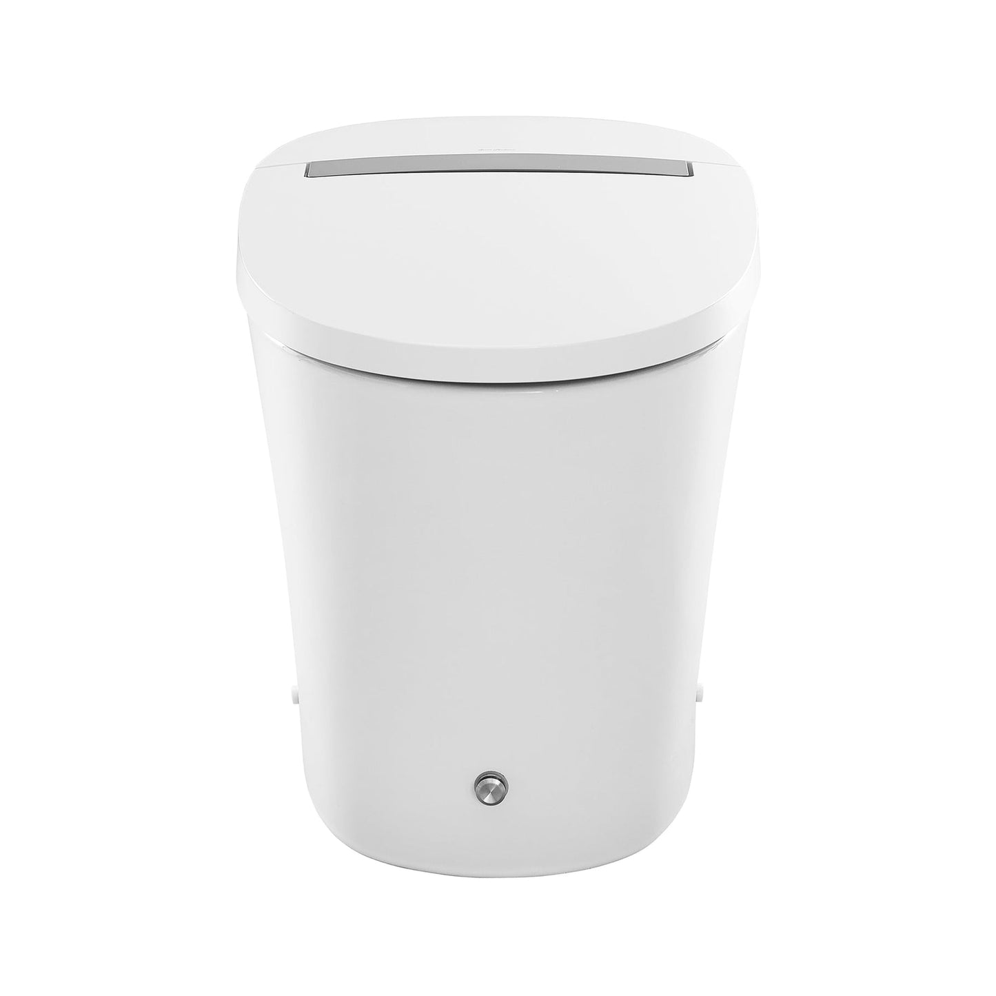 Swiss Madison Hugo 16" x 19" White One-Piece Tankless Elongated Floor Mounted Toilet With 1.1/1.6 GPF Vortex Touchless Dual Flush Function and Wall Sensor