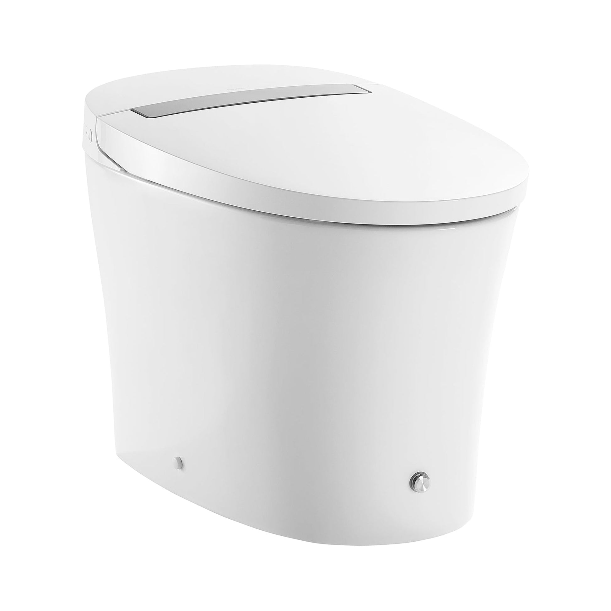 Swiss Madison Hugo 16" x 19" White One-Piece Tankless Elongated Floor Mounted Toilet With 1.1/1.6 GPF Vortex Touchless Dual Flush Function and Wall Sensor