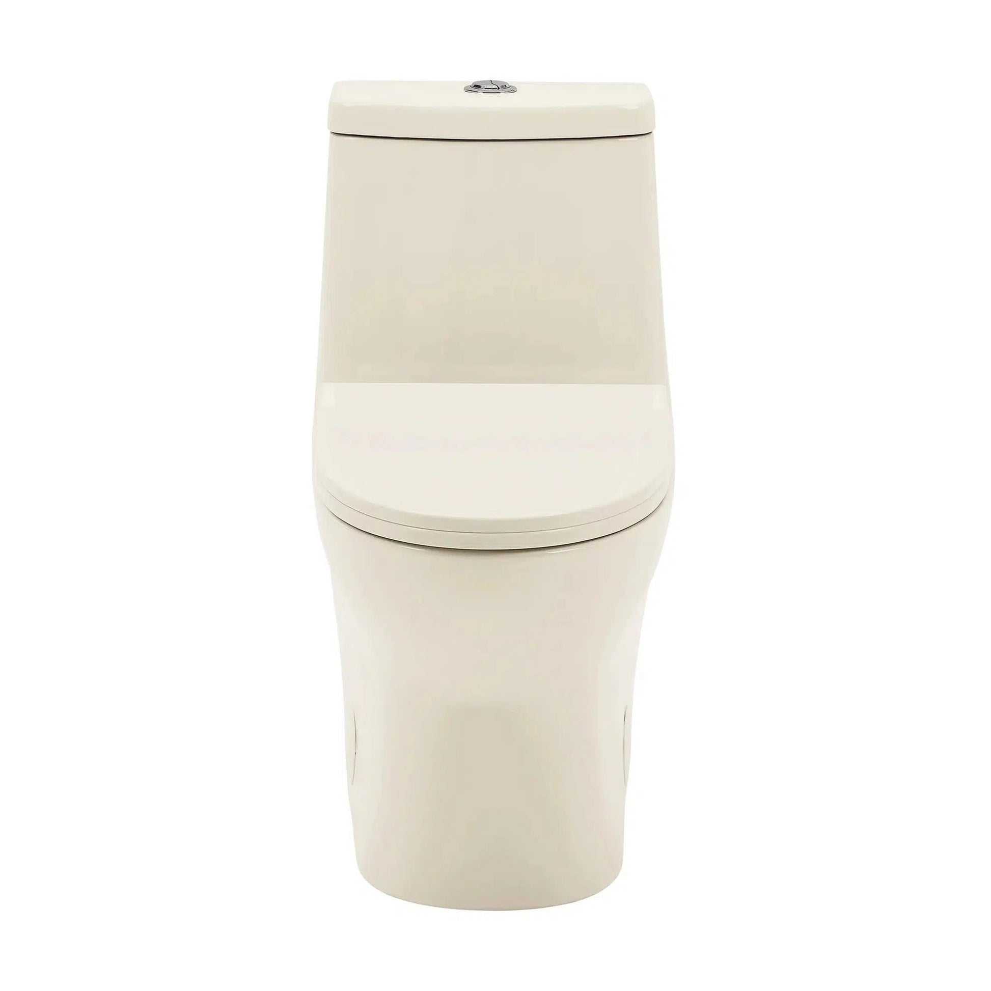 Swiss Madison Ivy 14" x 28" Bisque One-Piece Elongated Floor Mounted Toilet With 12" Rough-In Size and 1.1/1.6 GPF Vortex Dual-Flush Function