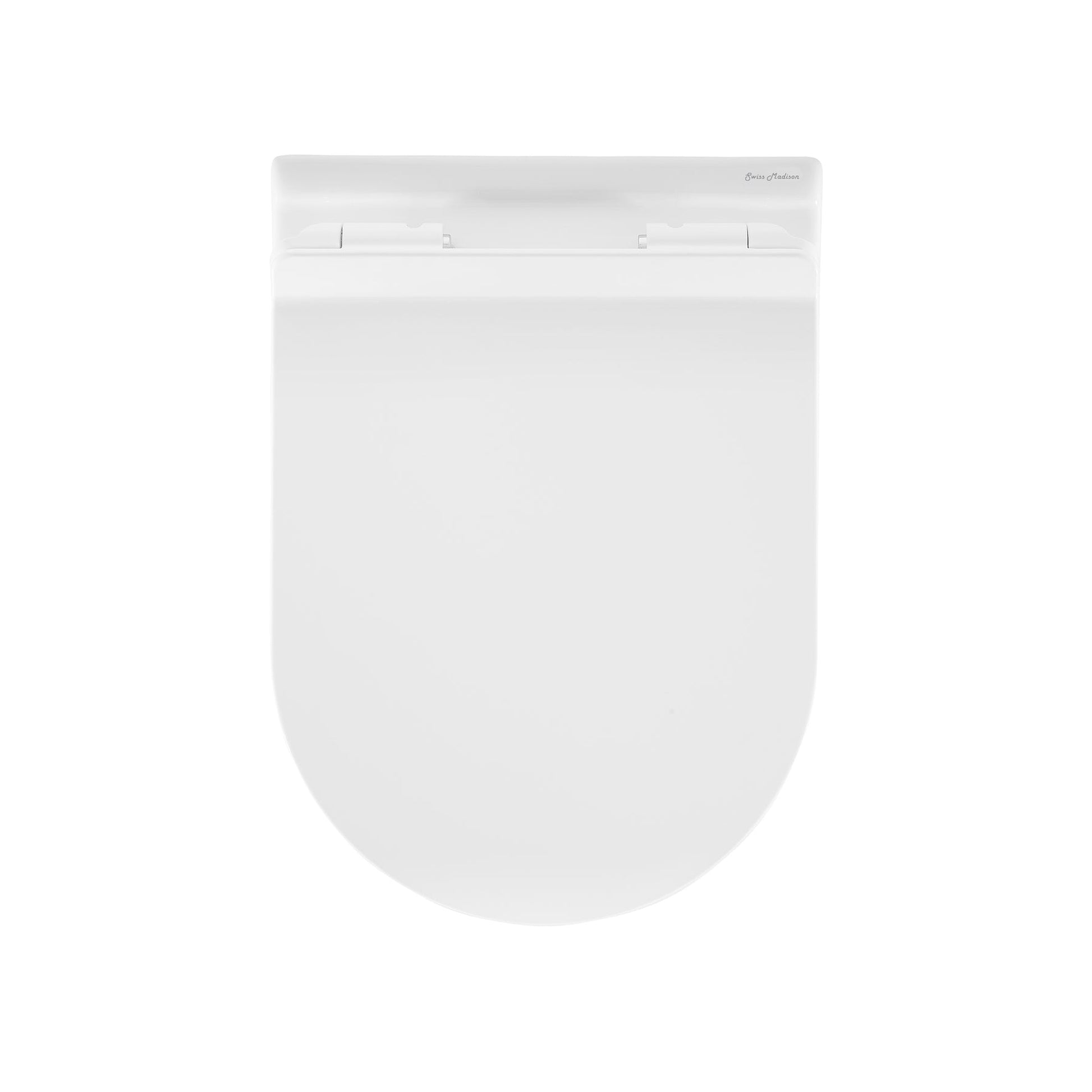 Swiss Madison Ivy 15" x 13" Glossy White Elongated Wall-Hung Toilet Bundle With In-Wall Carrier Tank and 0.8/1.6 GPF Dual-Flush Large Wall Actuator Plate