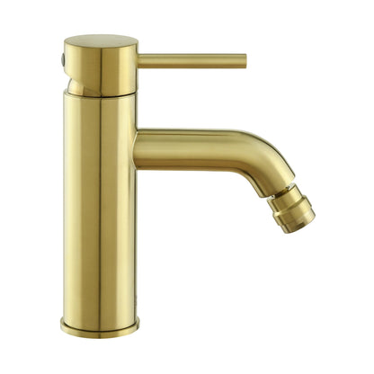 Swiss Madison Ivy 7" Brushed Gold Single Hole Fixture Mounted Bidet Faucet With Flow Rate of 1.28 GPM