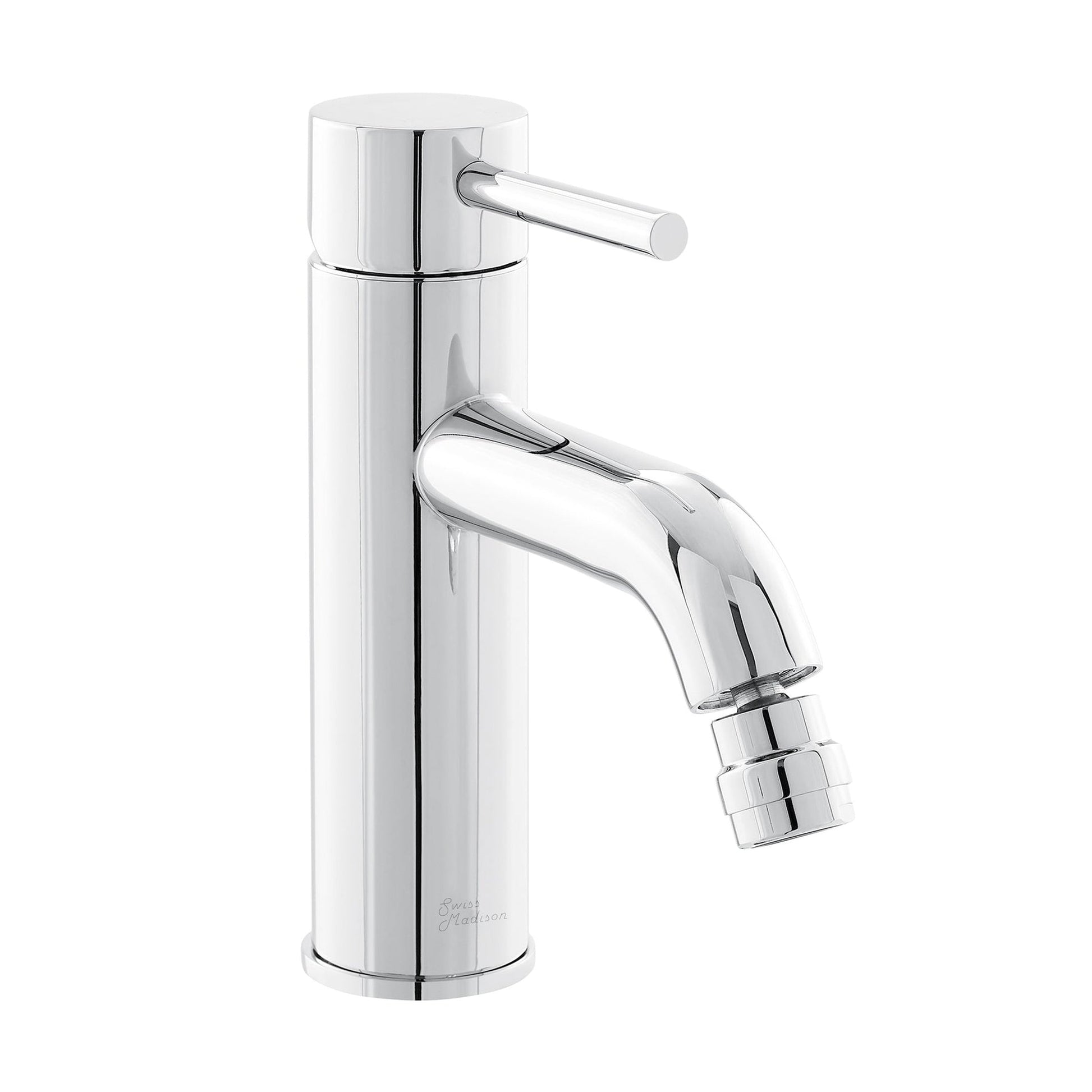Swiss Madison Ivy 7" Chrome Single Hole Fixture Mounted Bidet Faucet With Flow Rate of 1.28 GPM