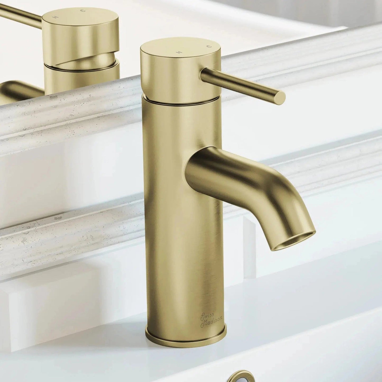 Swiss Madison Ivy 8" Single-Handle Brushed Gold Bathroom Faucet With 1.2 GPM Flow Rate