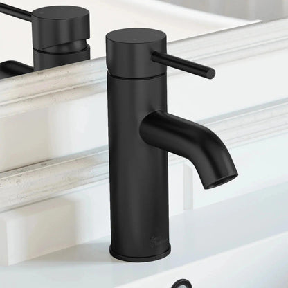 Swiss Madison Ivy 8" Single-Handle Matte Black Bathroom Faucet With 1.2 GPM Flow Rate