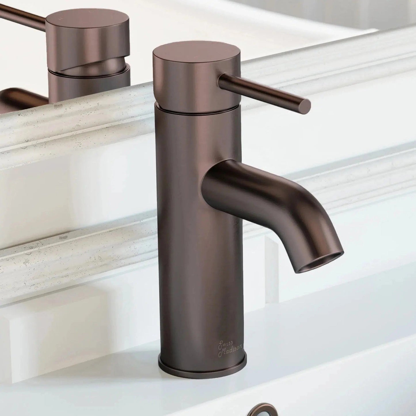 Swiss Madison Ivy 8" Single-Handle Oil Rubbed Bronze Bathroom Faucet With 1.2 GPM Flow Rate