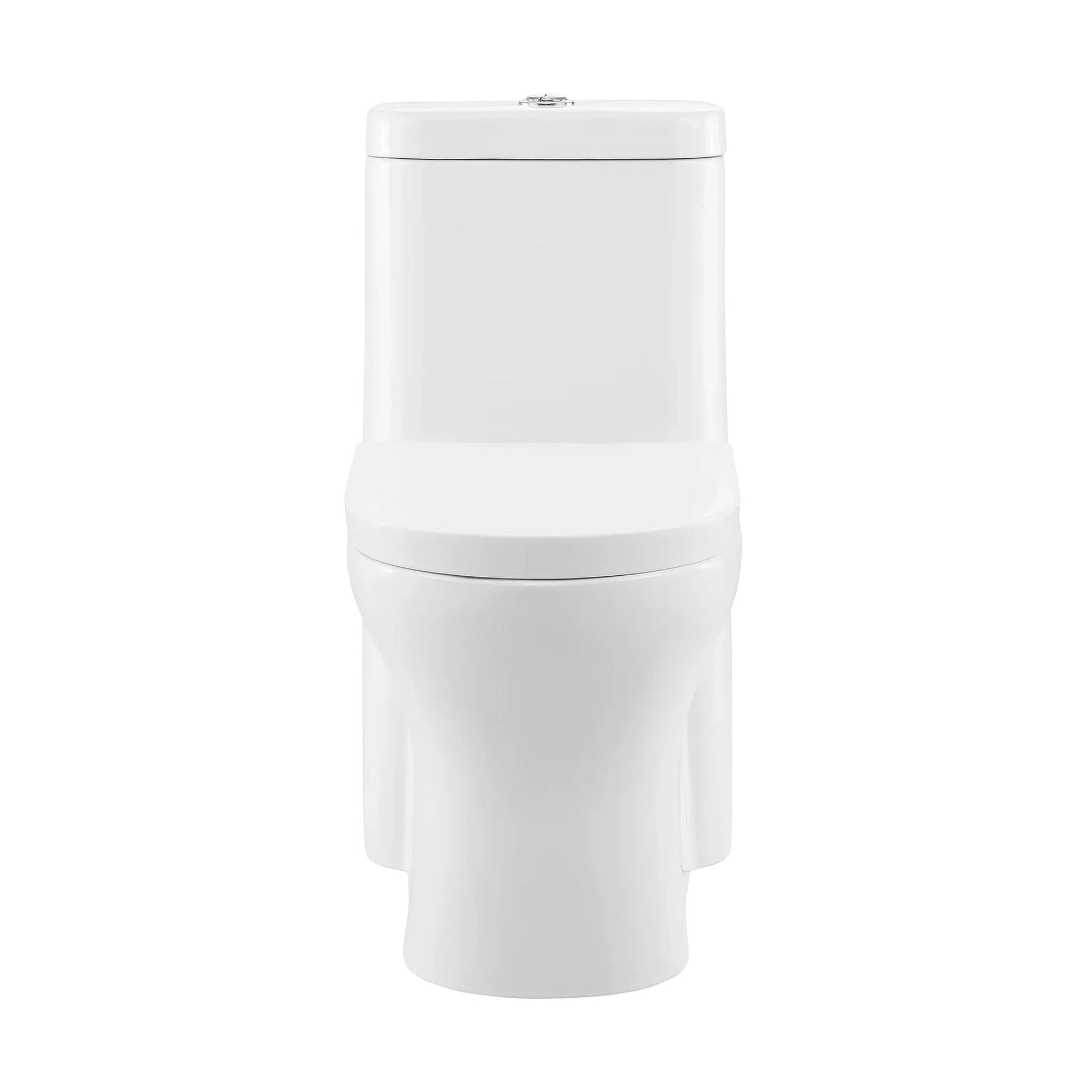 Swiss Madison Monaco 15" x 30" White One-Piece Elongated Floor Mounted Toilet With 1.1/1.6 GPF Dual-Flush Function