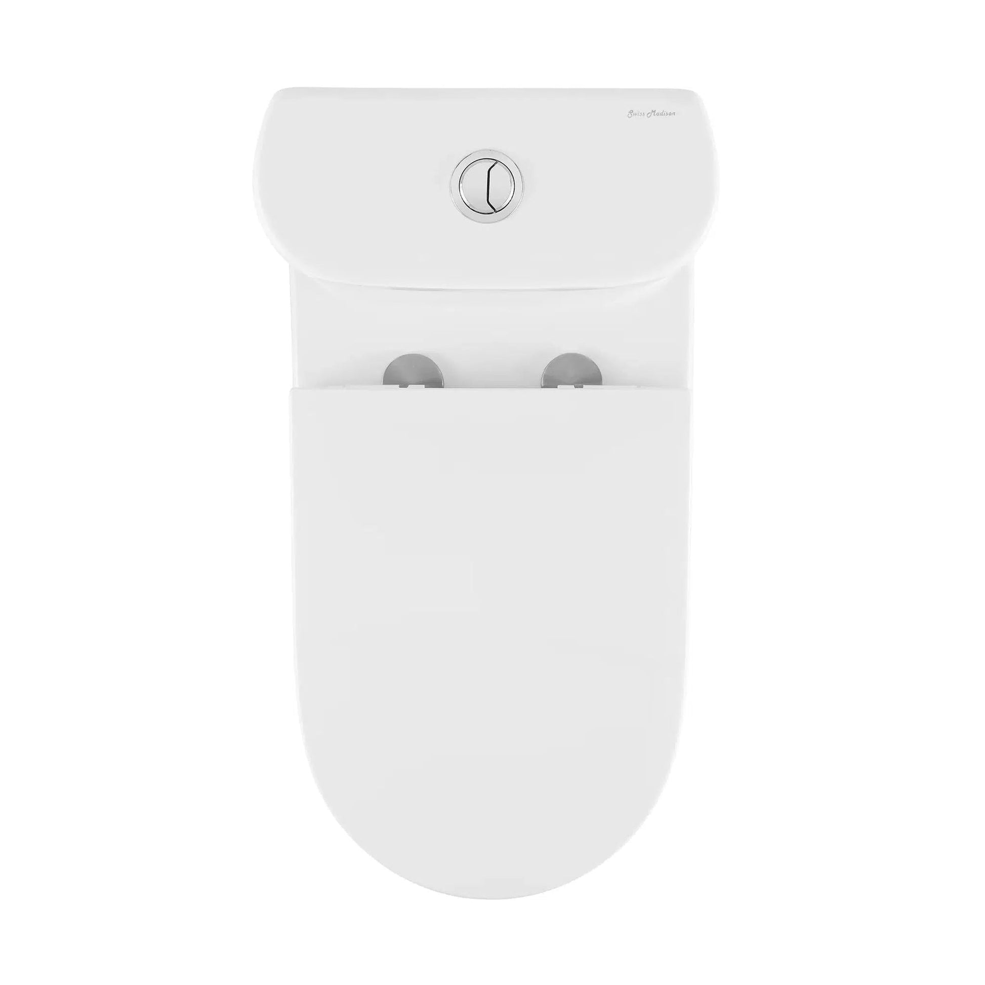 Swiss Madison Monaco 15" x 30" White One-Piece Elongated Floor Mounted Toilet With 1.1/1.6 GPF Dual-Flush Function