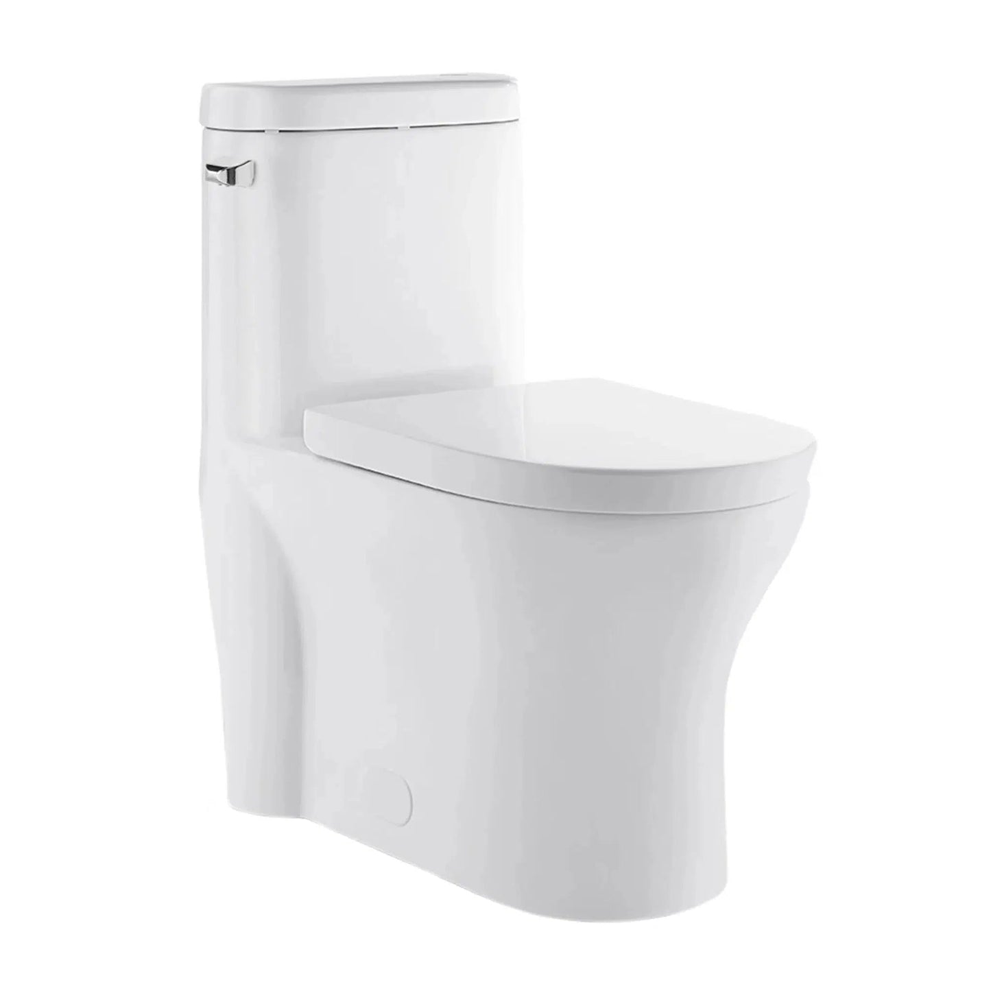 Swiss Madison Monaco 15" x 30" White One-Piece Elongated Floor Mounted Toilet With 1.28 GPF Side Flush Function