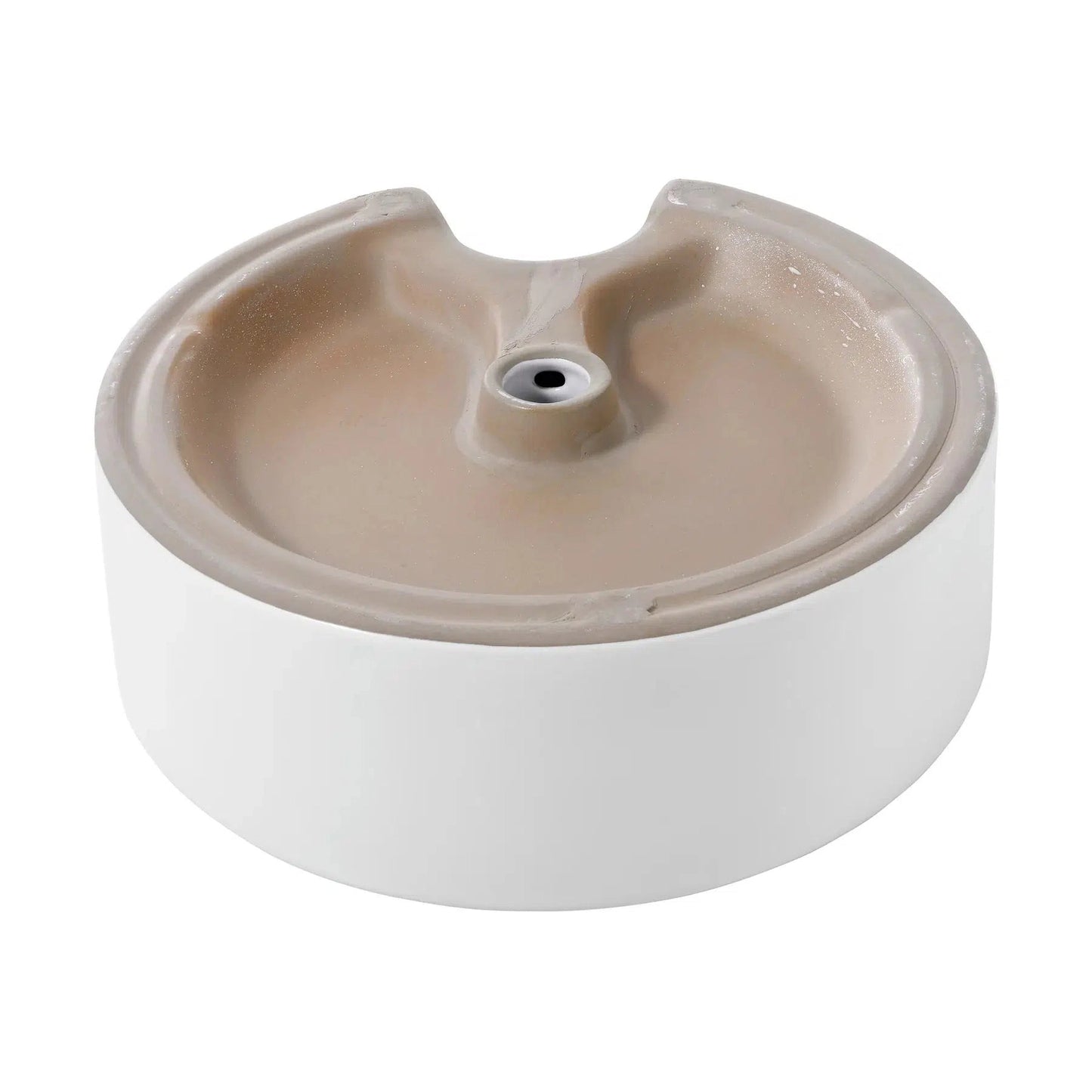 Swiss Madison Monaco 18" x 18" White Round Ceramic Bathroom Vessel Sink With Faucet Hole