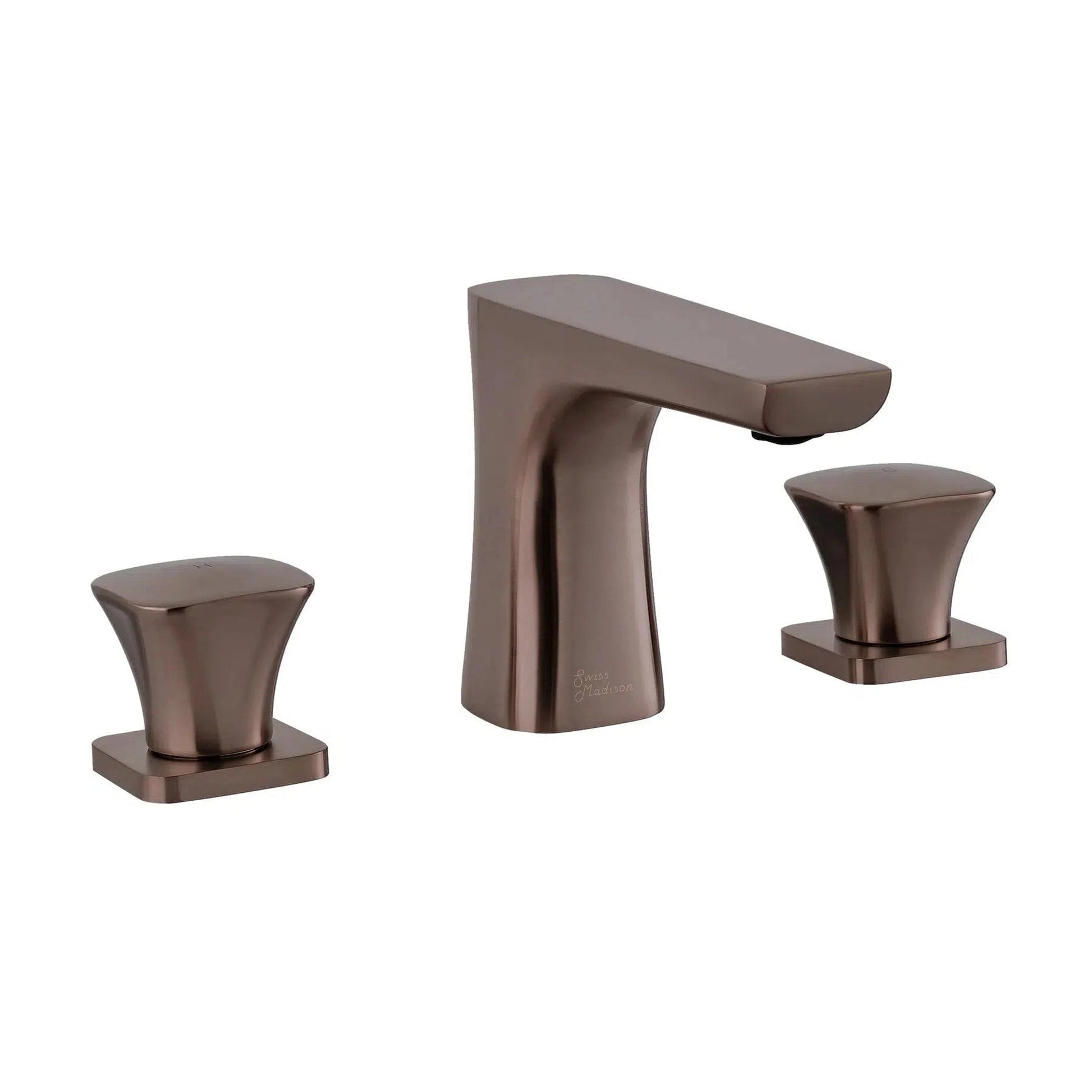 Swiss Madison Monaco 8" Oil Rubbed Bronze Widespread Bathroom Faucet With Knob Handles and 1.2 GPM Flow Rate