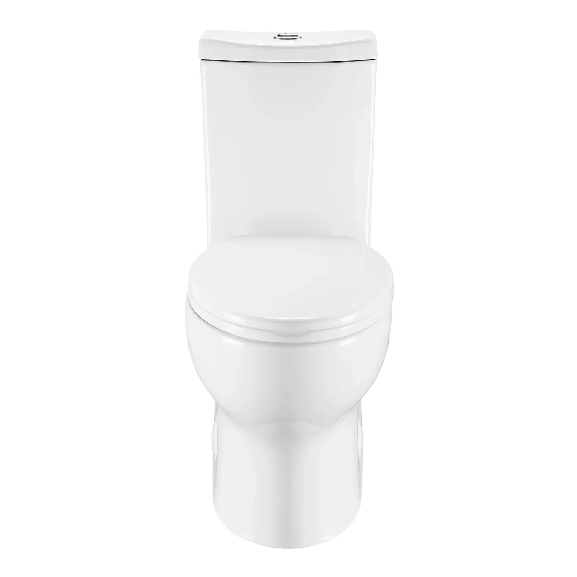 Swiss Madison Plaisir 13" x 32" White One-Piece Elongated Floor Mounted Toilet With 1.1/1.6 GPF Dual-Flush Function