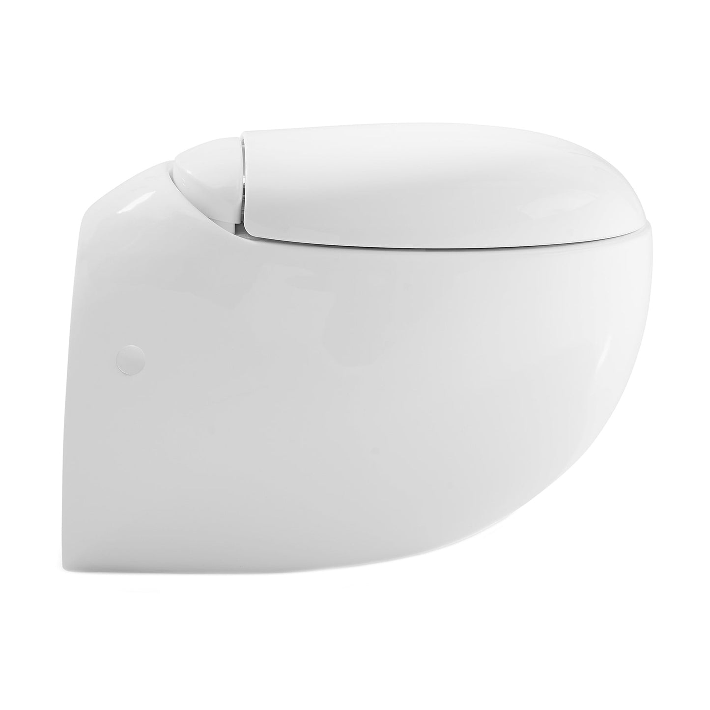 Swiss Madison Plaisir 16" x 15" White Elongated Wall-Hung Toilet Bowl