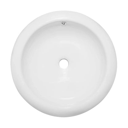 Swiss Madison Plaisir 20" x 20" White Round Ceramic Bathroom Vessel Sink