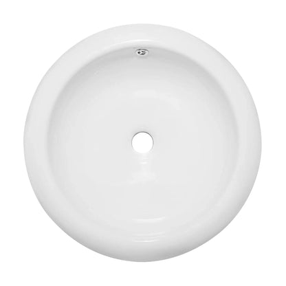 Swiss Madison Plaisir 20" x 20" White Round Ceramic Vessel Bathroom Sink