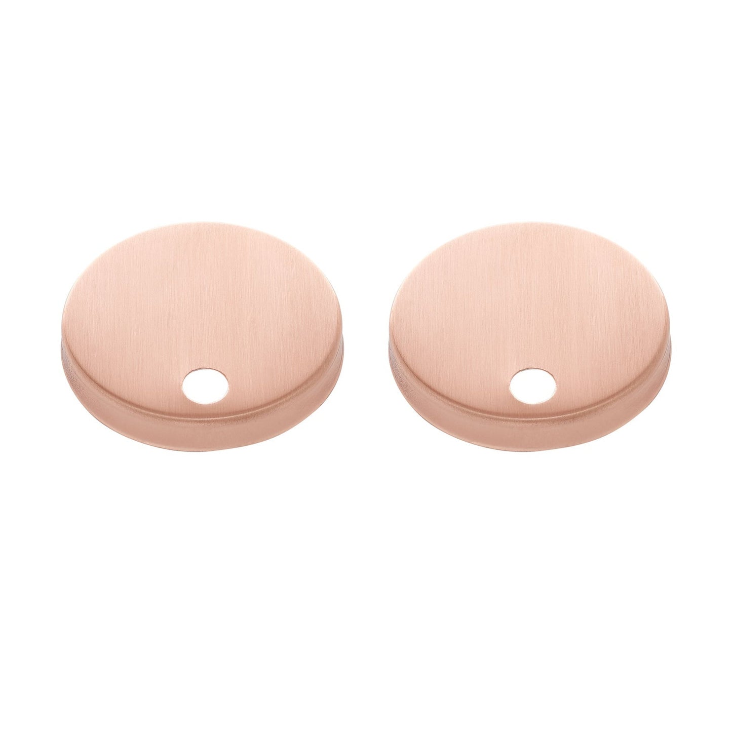 Swiss Madison Rectangular Rose Gold Toilet Push Buttons With QQ Feet